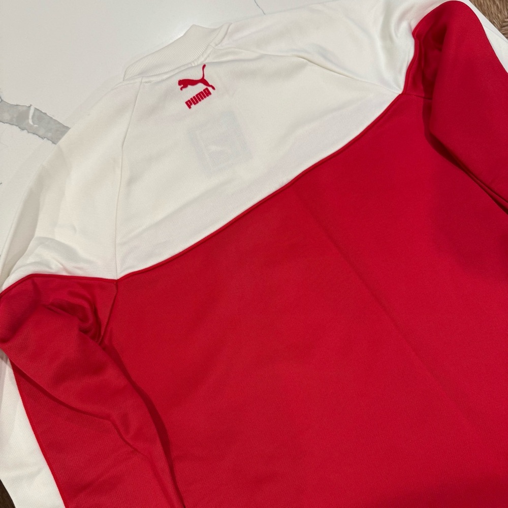 Puma Long Sleeve Color Block Crew Neck Streetware Baddie Knit Dress Zip Detail - Picture 5 of 10